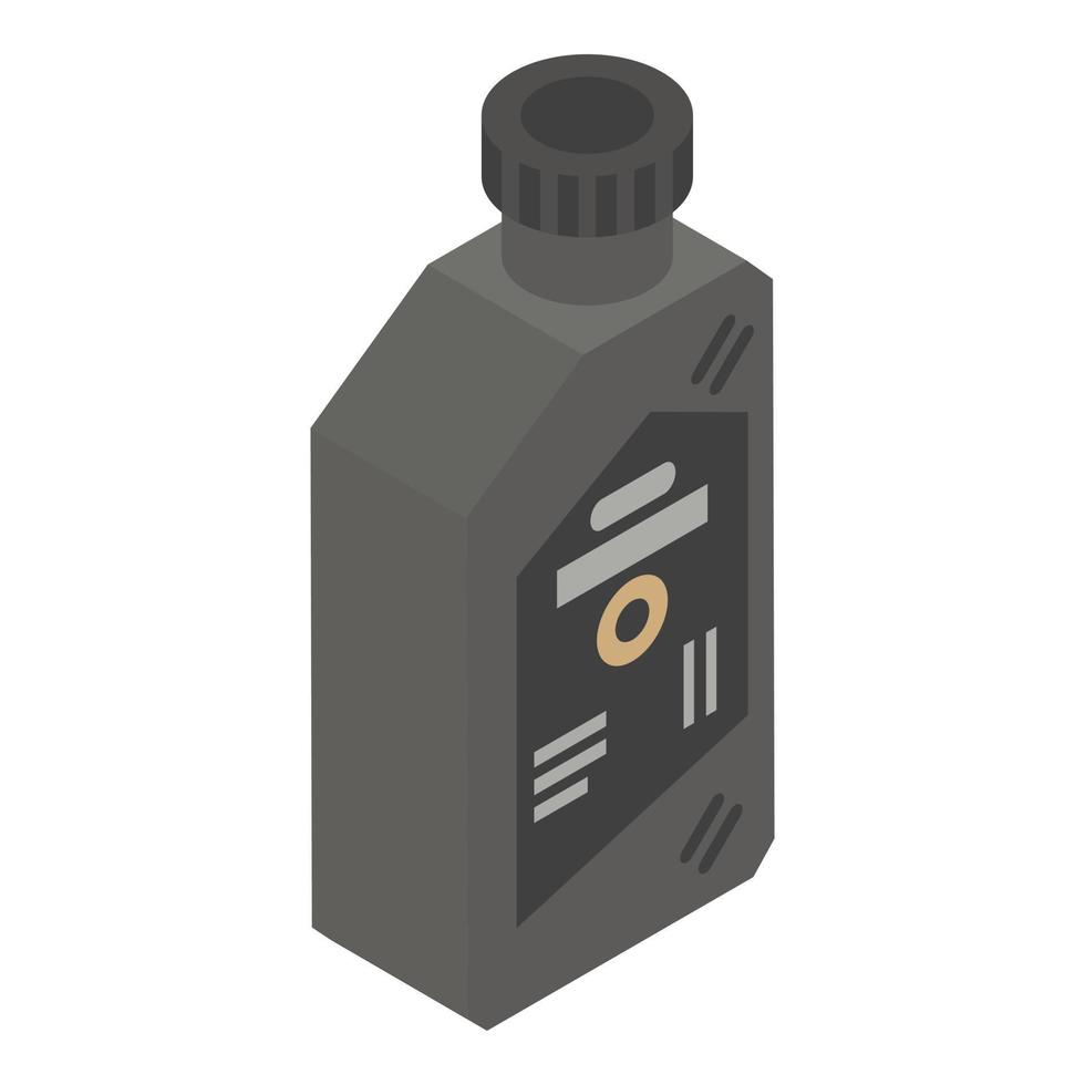 ícone de garrafa de lubrificante, estilo isométrico vetor
