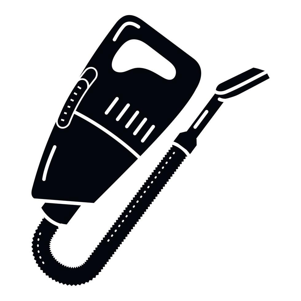 ícone do aspirador de carro, estilo simples vetor