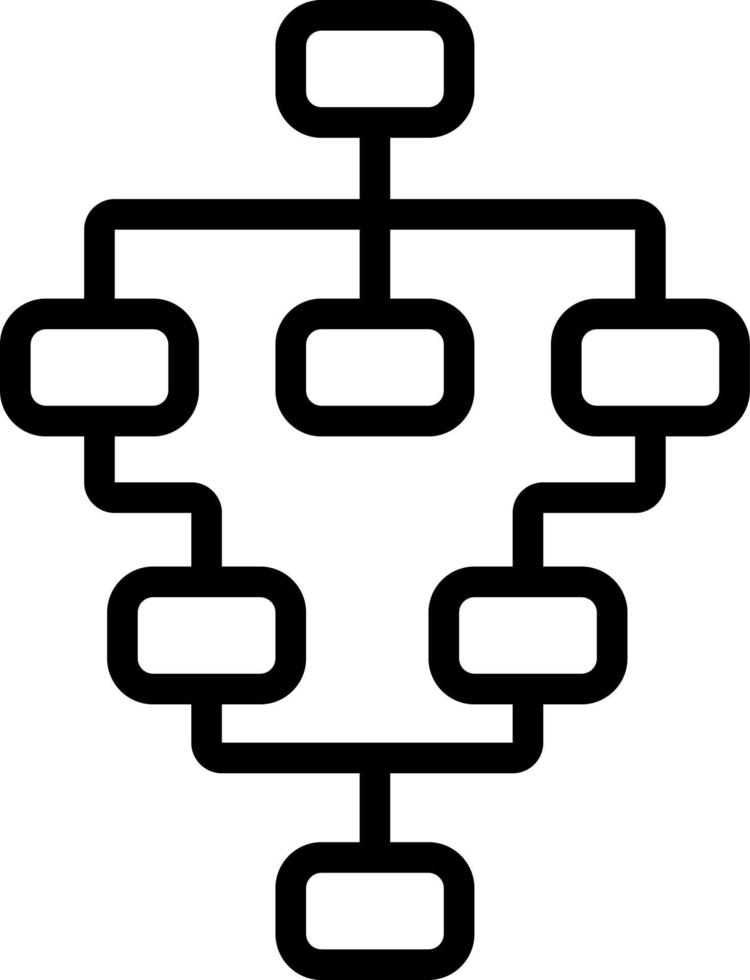 ícone de linha para fluxos vetor