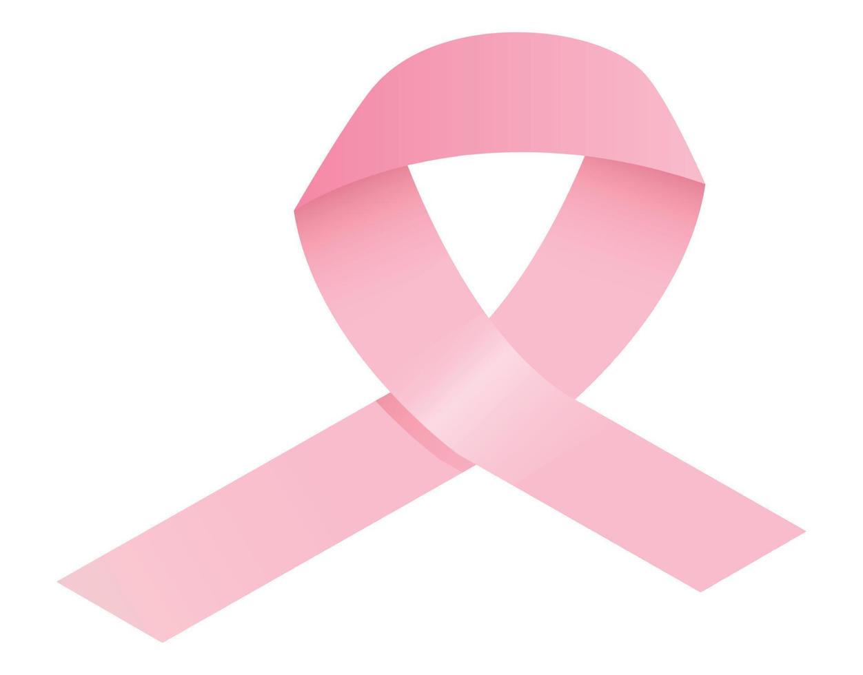 ícone de fita rosa de câncer, estilo isométrico vetor