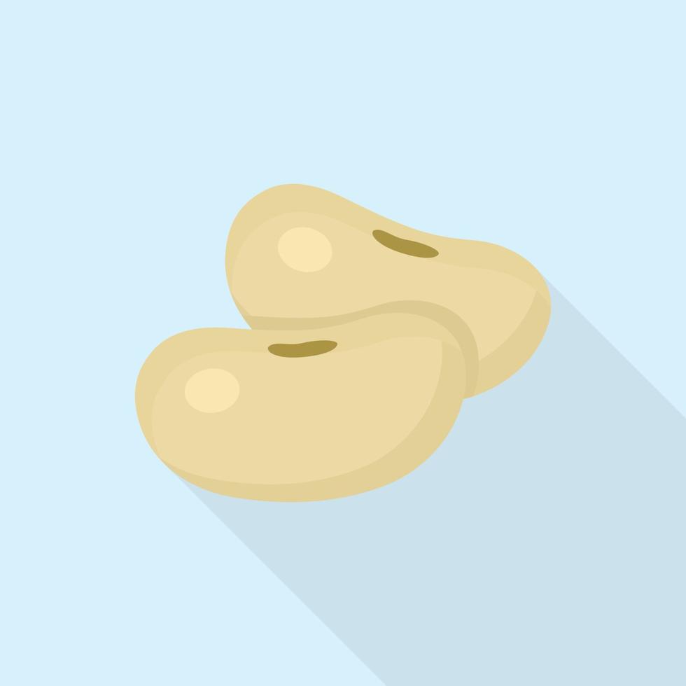 ícone de feijão de soja, estilo simples vetor