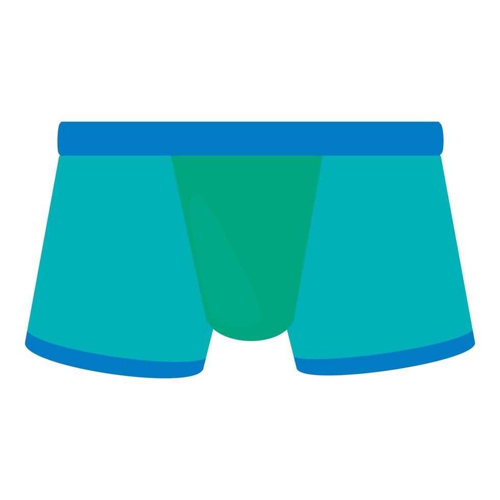 ícone de cueca boxer masculina azul, estilo cartoon vetor