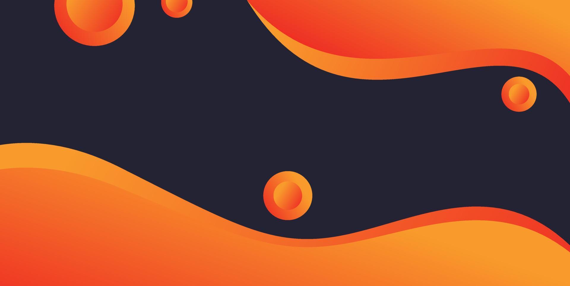 design dinâmico de banner elegante. elemento laranja com gradiente fluido. ilustração criativa para cartaz, web, pouso, página, capa, propaganda, saudação, cartão, promoção. vetor