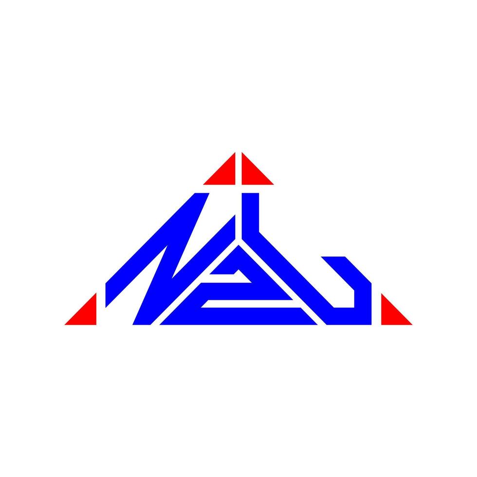 design criativo do logotipo da carta nzl com gráfico vetorial, logotipo simples e moderno da nzl. vetor
