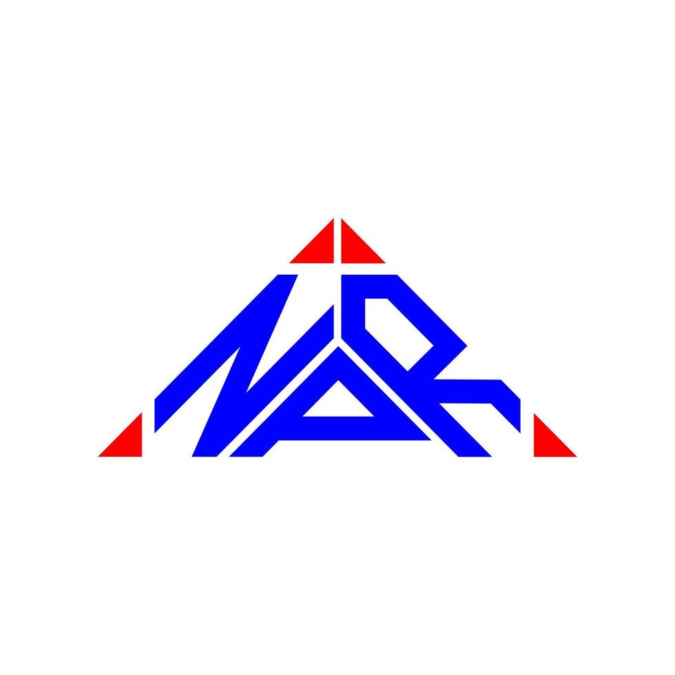 design criativo do logotipo da carta npr com gráfico vetorial, logotipo npr simples e moderno. vetor