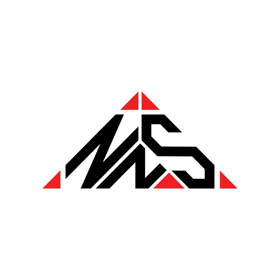 design criativo do logotipo da carta nns com gráfico vetorial, logotipo simples e moderno do nns. vetor