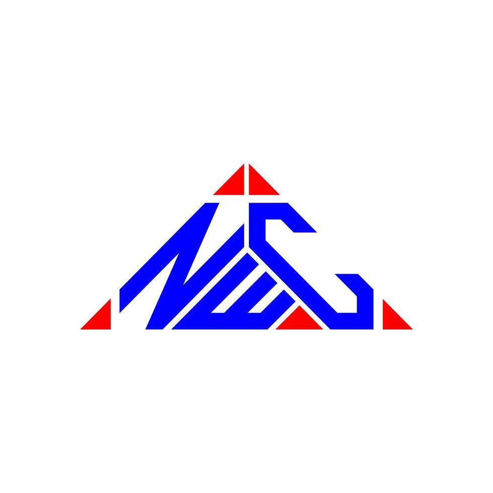 design criativo do logotipo da carta nwc com gráfico vetorial, logotipo simples e moderno do nwc. vetor