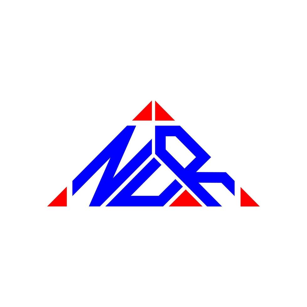 design criativo do logotipo da carta nur com gráfico vetorial, logotipo nur simples e moderno. vetor