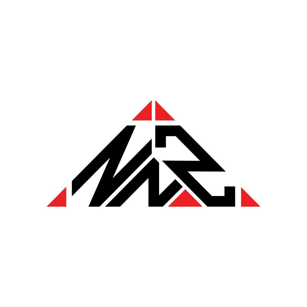 design criativo do logotipo da carta nnz com gráfico vetorial, logotipo simples e moderno do nnz. vetor