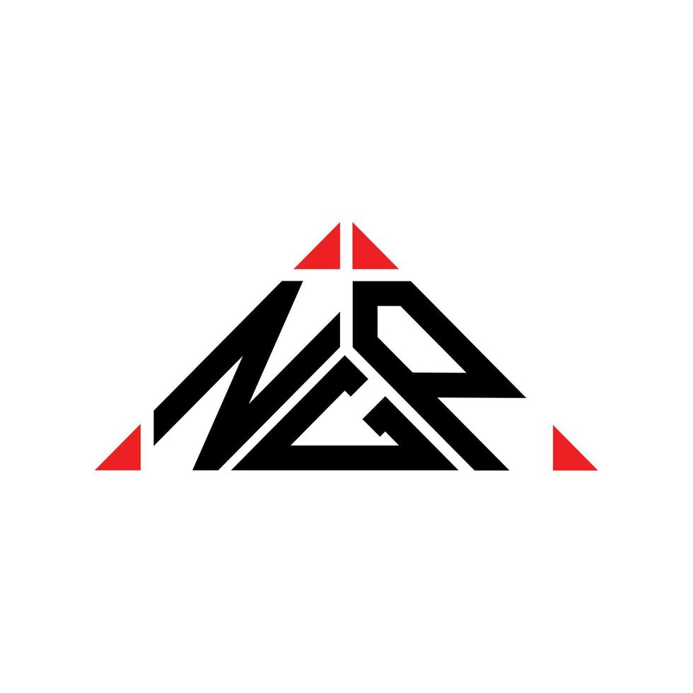 design criativo do logotipo da carta ngp com gráfico vetorial, logotipo simples e moderno do ngp. vetor