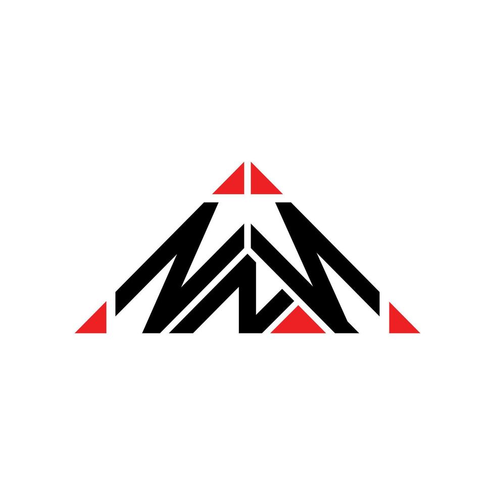 design criativo do logotipo da carta nnn com gráfico vetorial, logotipo nnn simples e moderno. vetor