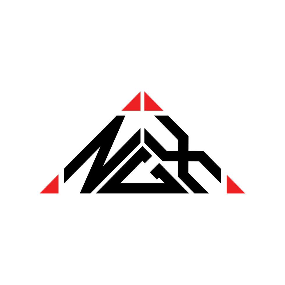 design criativo do logotipo da letra ngx com gráfico vetorial, logotipo simples e moderno ngx. vetor