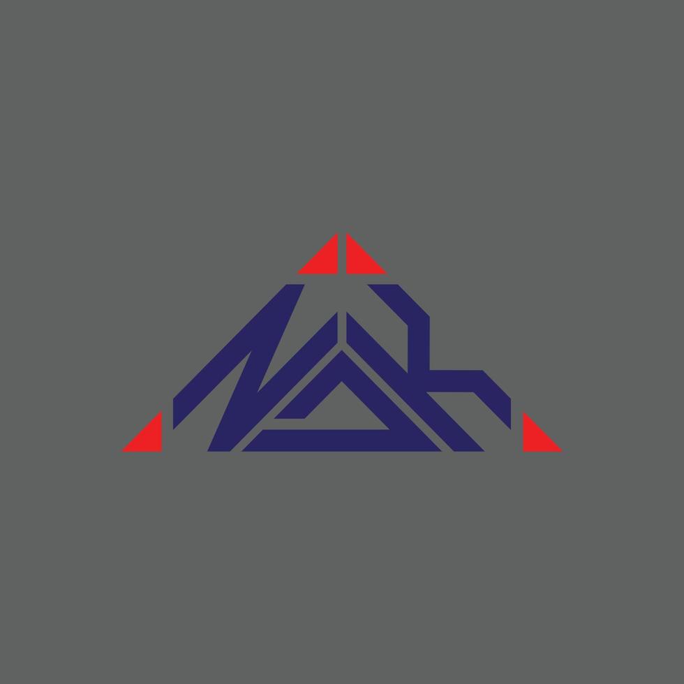 design criativo do logotipo da carta ndk com gráfico vetorial, logotipo simples e moderno do ndk. vetor