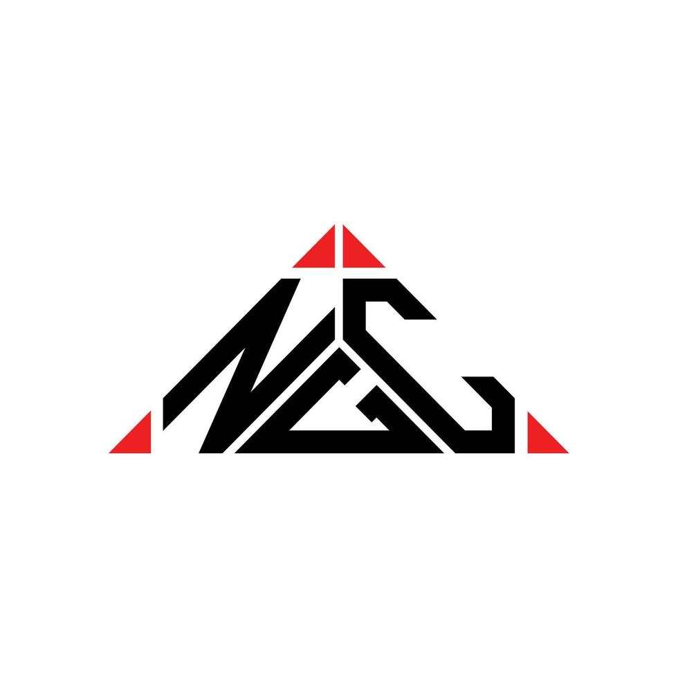 design criativo do logotipo da carta ngc com gráfico vetorial, logotipo simples e moderno da ngc. vetor