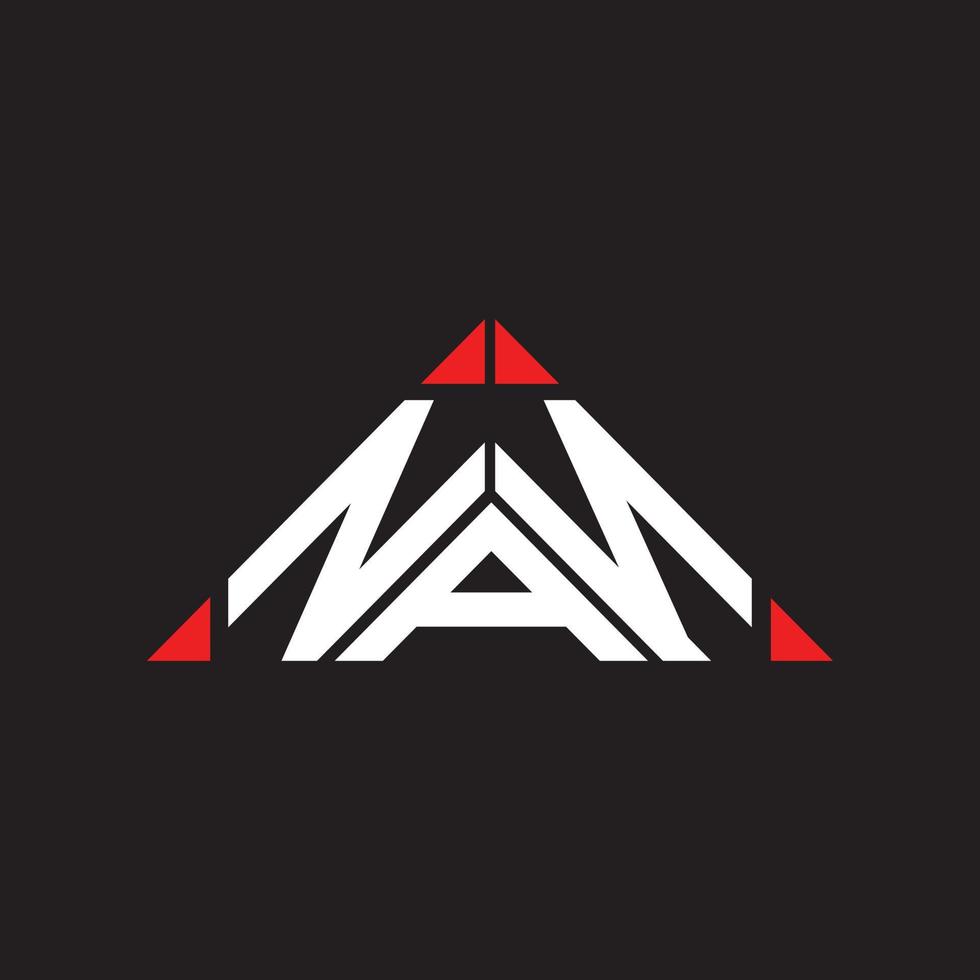 nan letter logo design criativo com gráfico vetorial, nan logo simples e moderno. vetor