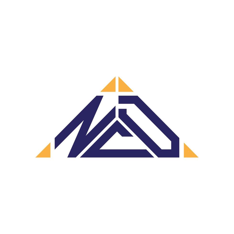 design criativo do logotipo da carta ncd com gráfico vetorial, logotipo simples e moderno ncd. vetor