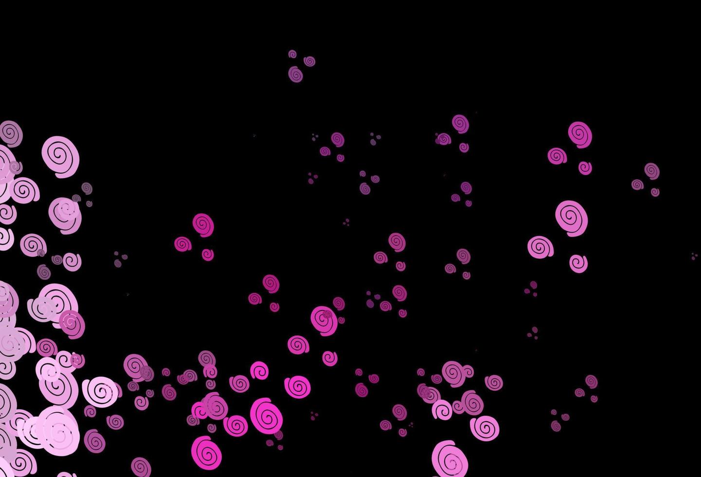 modelo de vetor rosa escuro com formas de bolha.