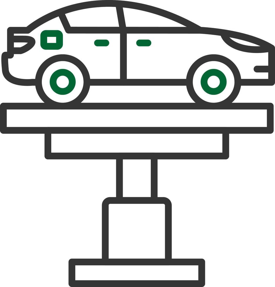 design de ícone criativo do elevador de carro vetor