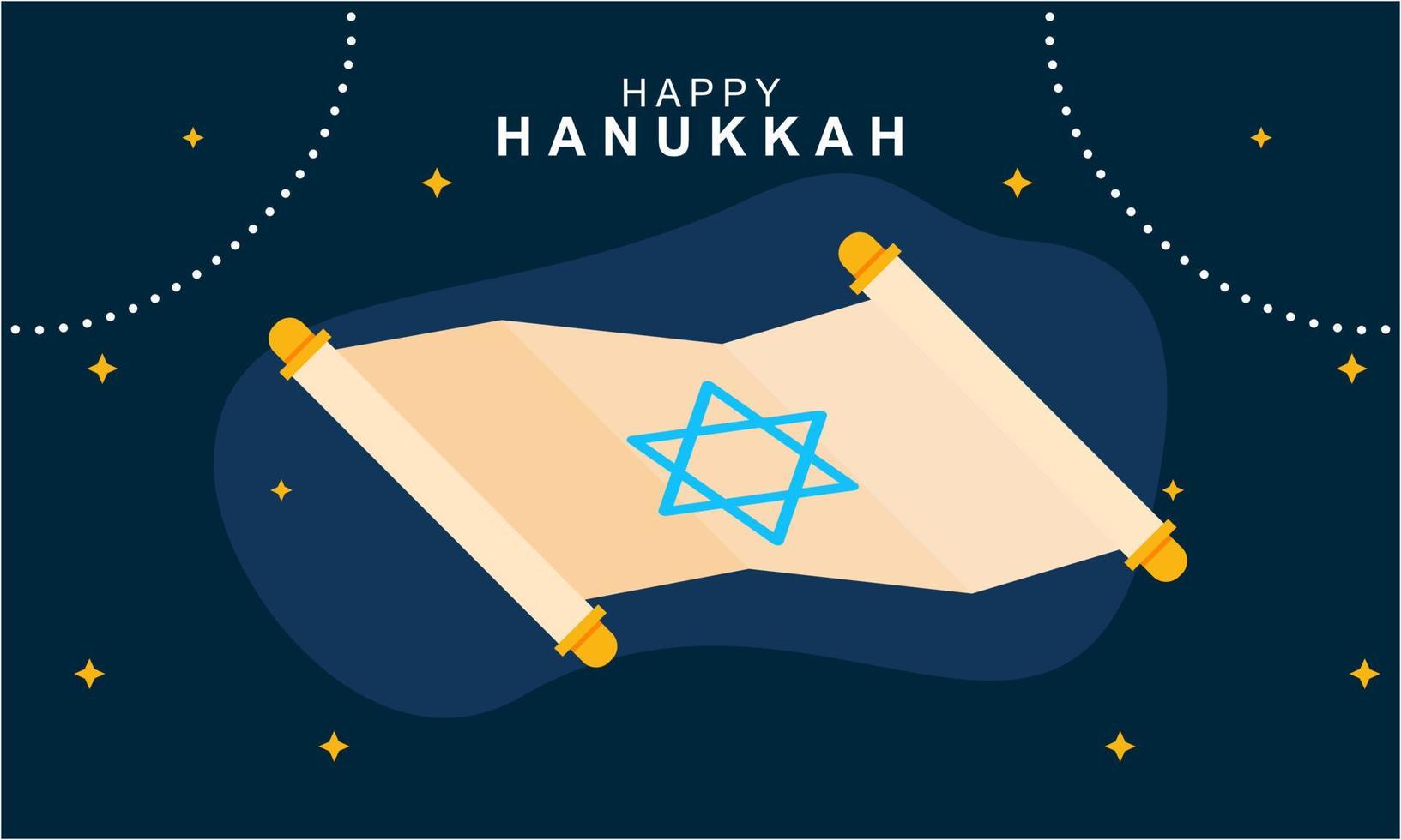 menorá de Chanucá. feliz feriado judaico conceito de hanukkah vetor