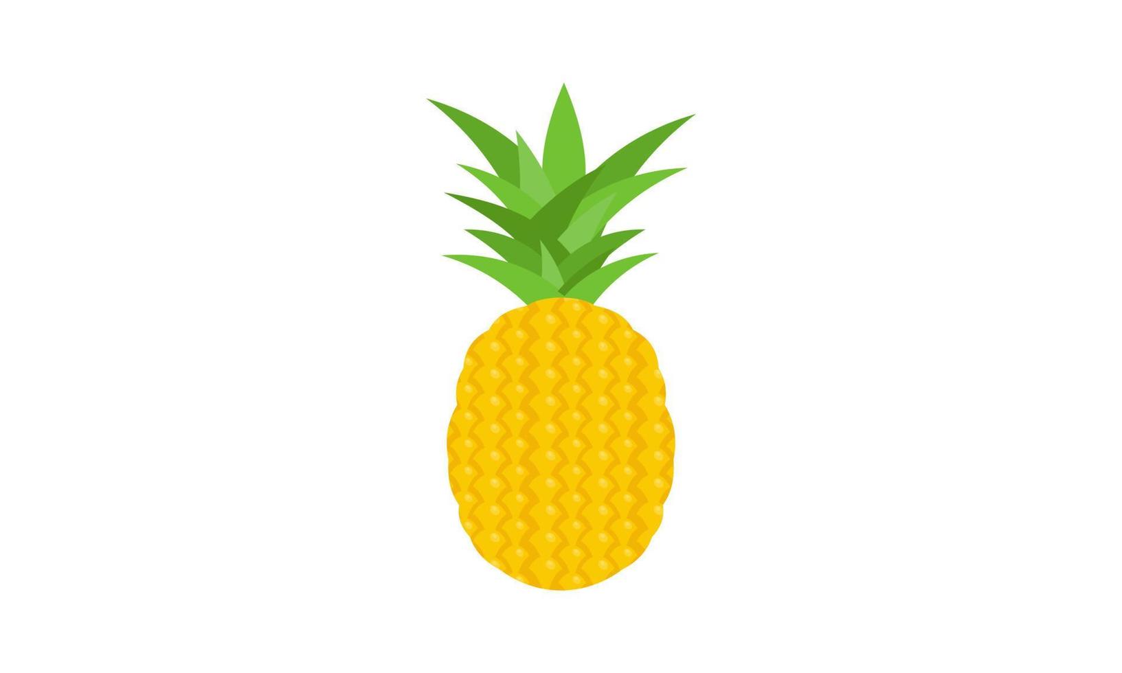 logotipo de abacaxi. ilustração de abacaxi, frutas de verão, para uma vida saudável e natural. vetor