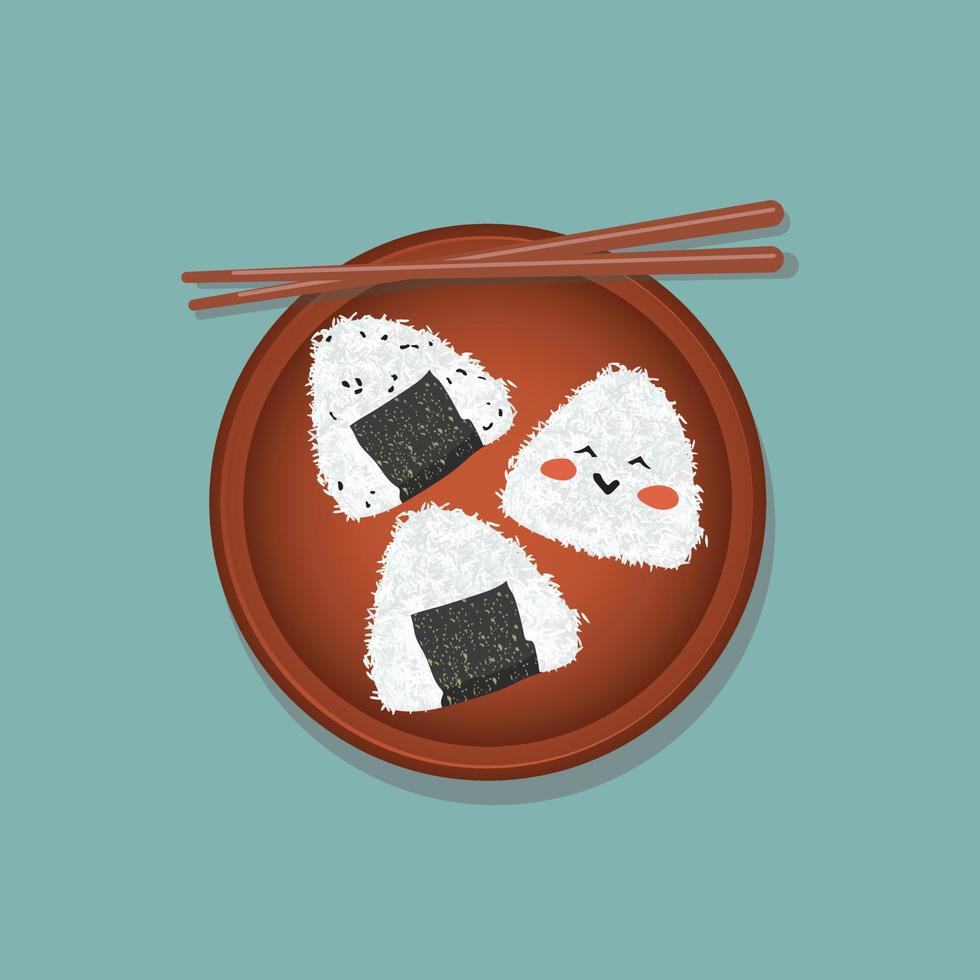 Pixel de 8 bits de comida japonesa onigiri para ativos de jogos em  ilustrações vetoriais