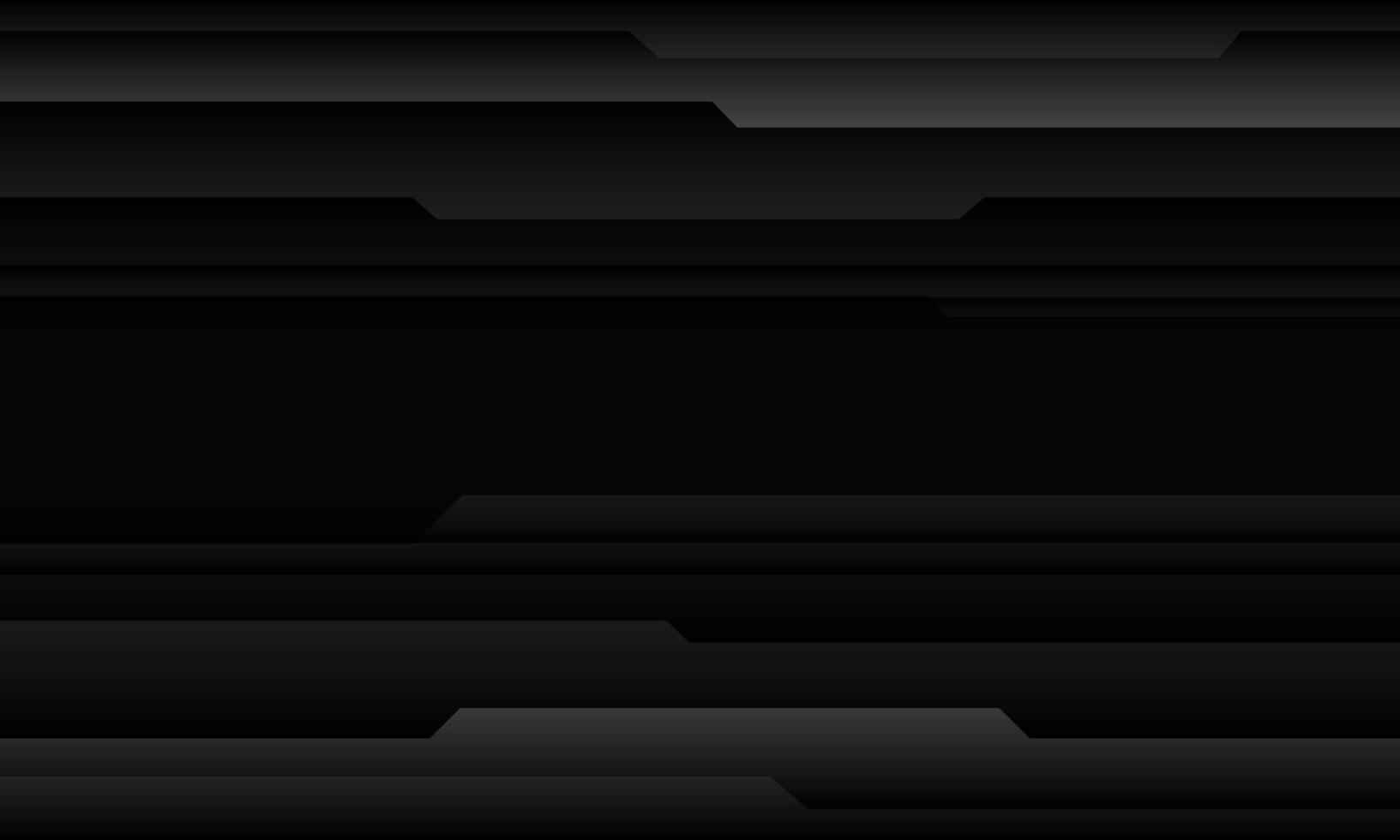 abstrato preto metálico cyber banner design geométrico vetor de fundo de tecnologia futurista moderna