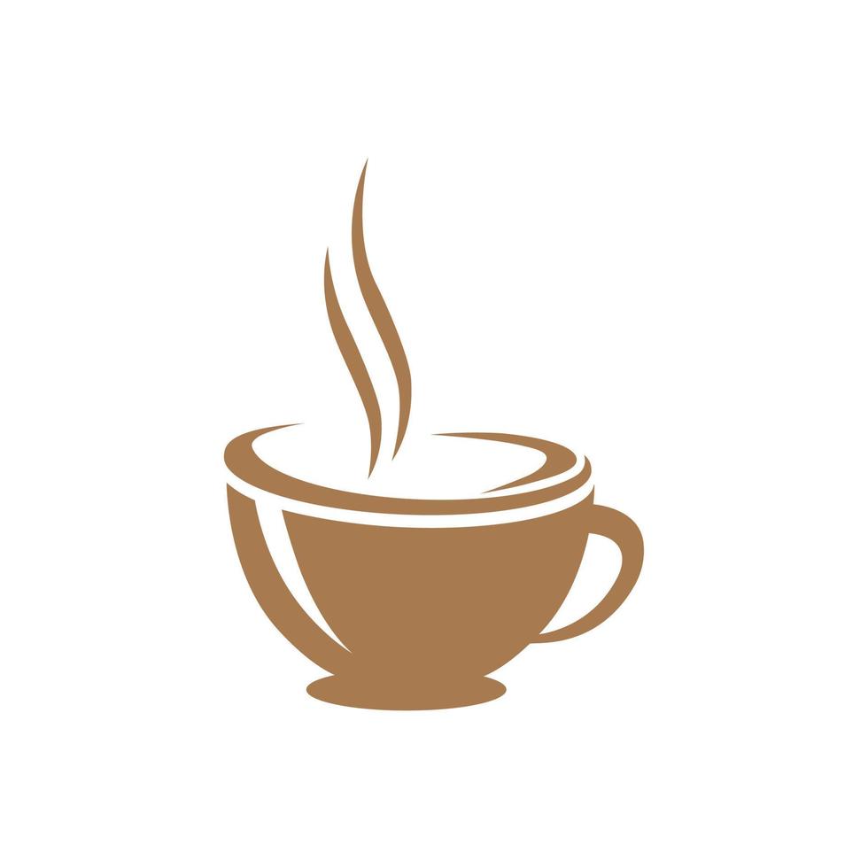 logotipo de vetor abstrato de xícara de café