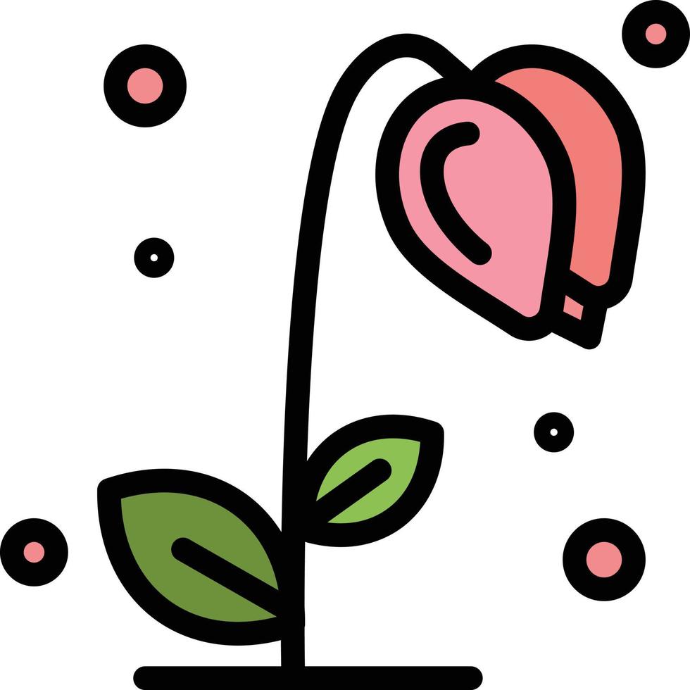 girassol natureza floral primavera modelo de banner de ícone de vetor de cor plana