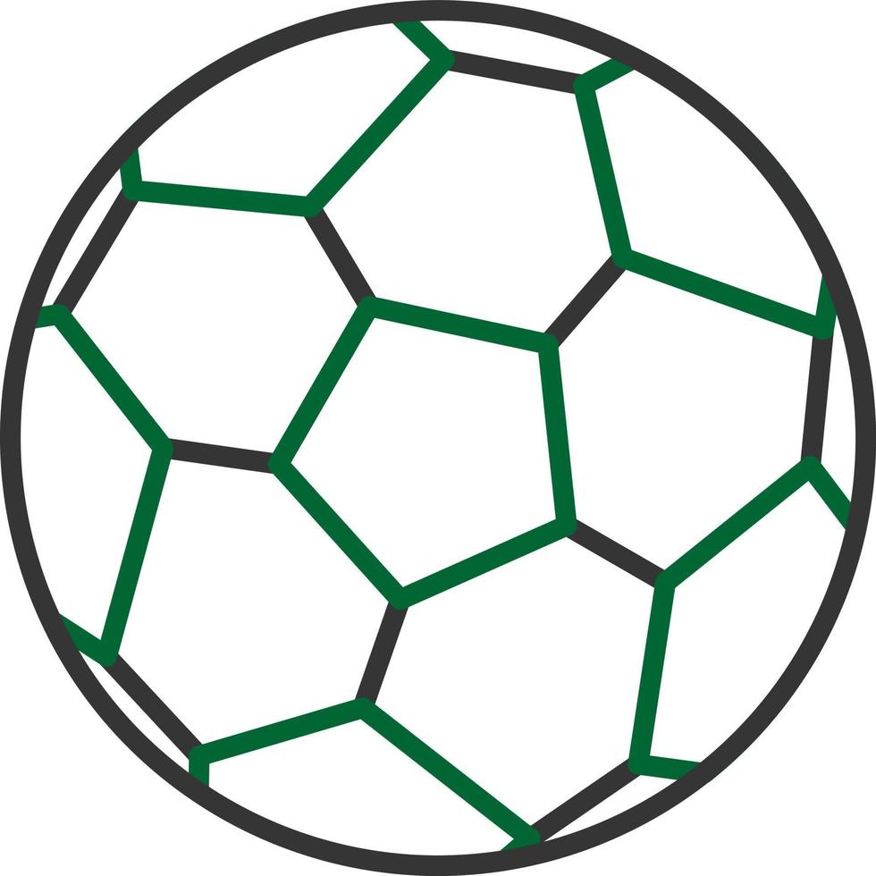 design de ícone criativo de futebol vetor