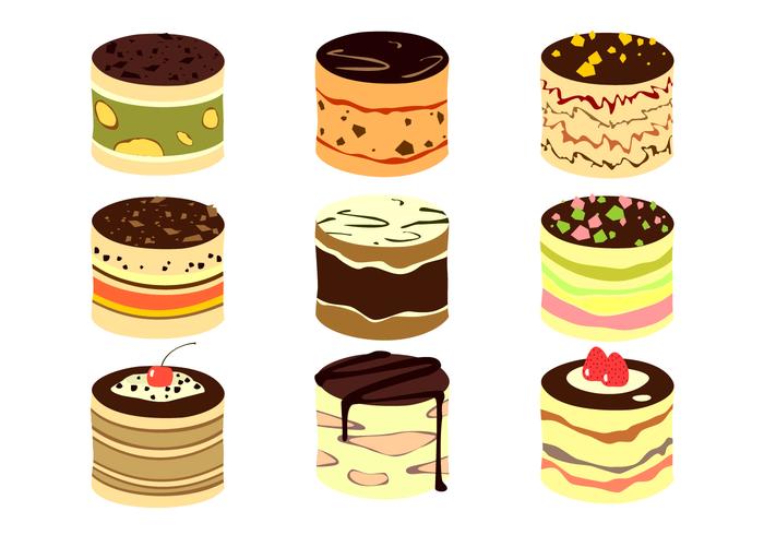 Tiramisu cake free vector