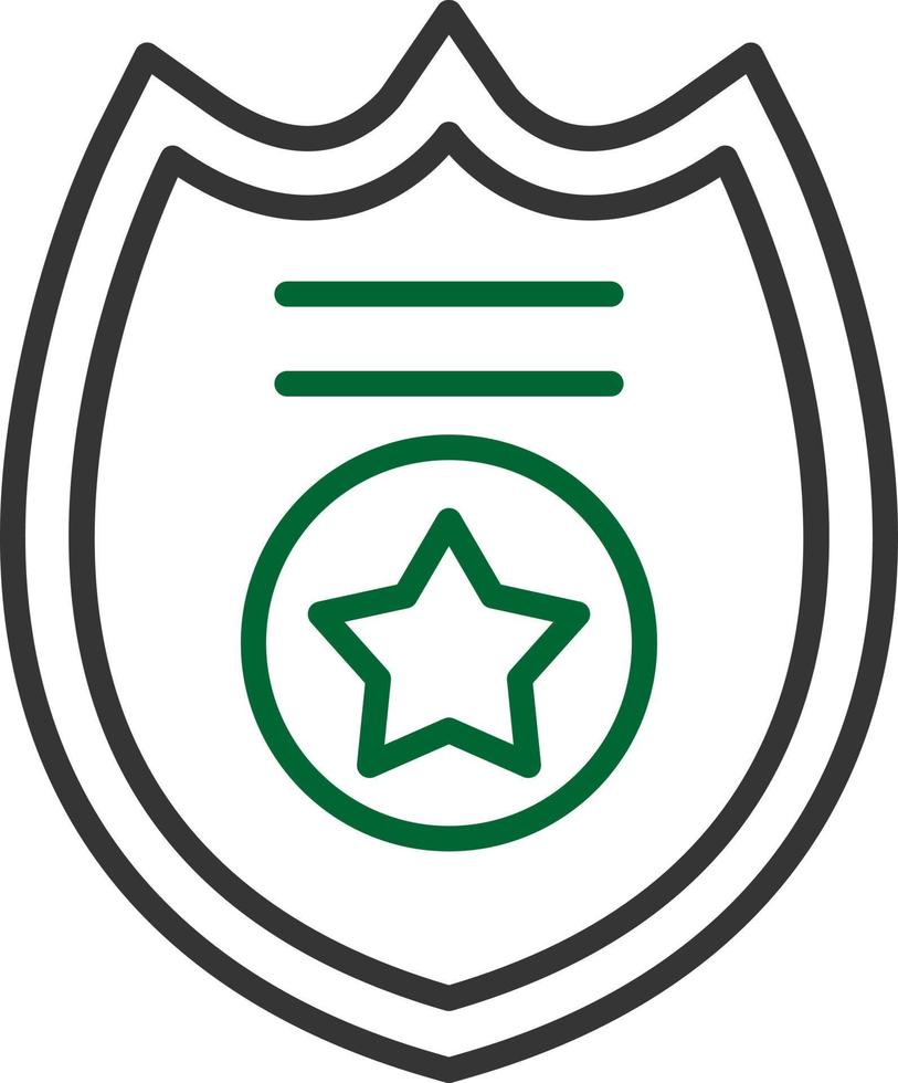 design de ícone criativo de distintivo de polícia vetor