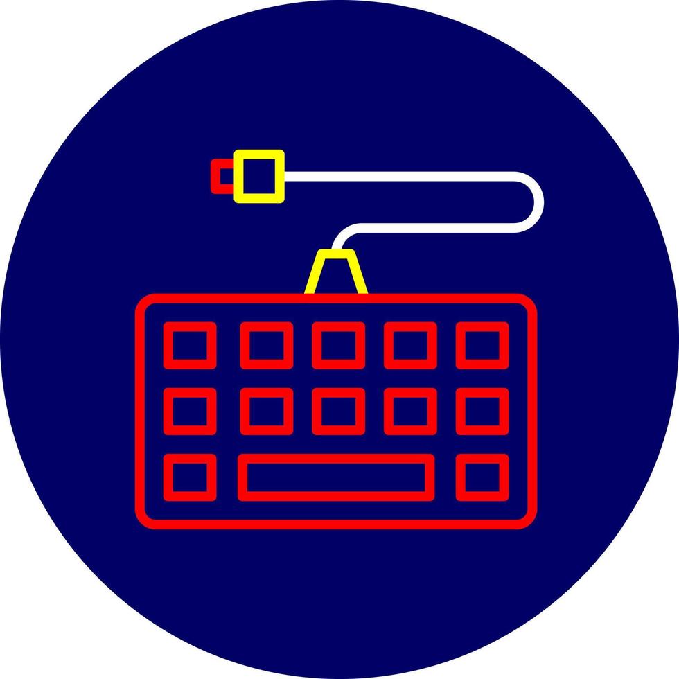 design de ícone criativo de teclado vetor