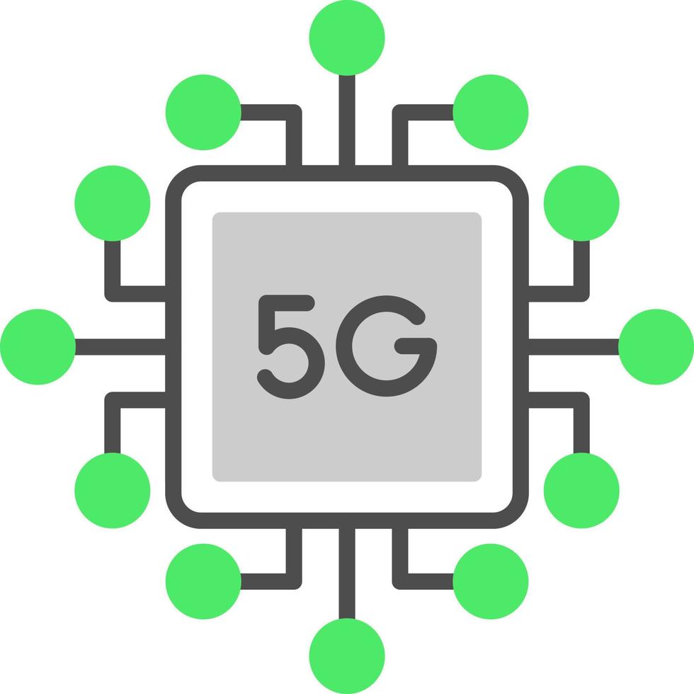 design de ícone criativo 5g vetor