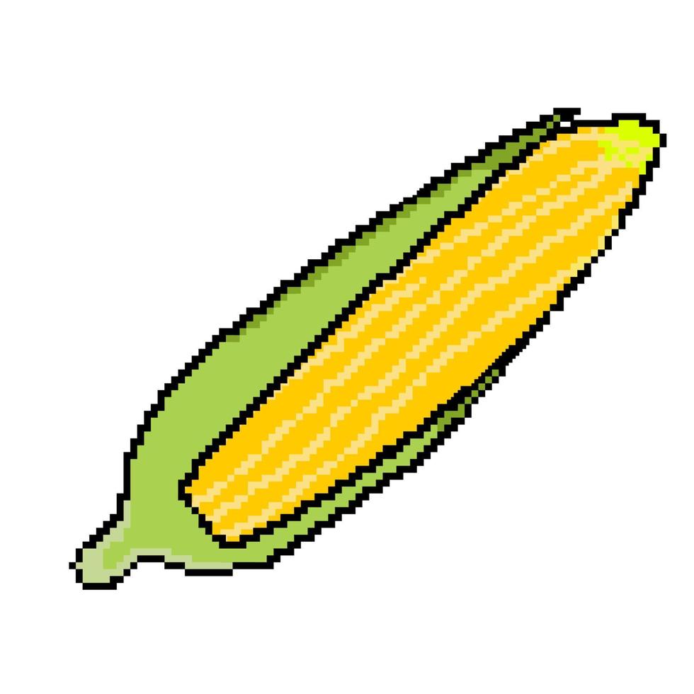 pixel pp ícone vegetal milho vetor