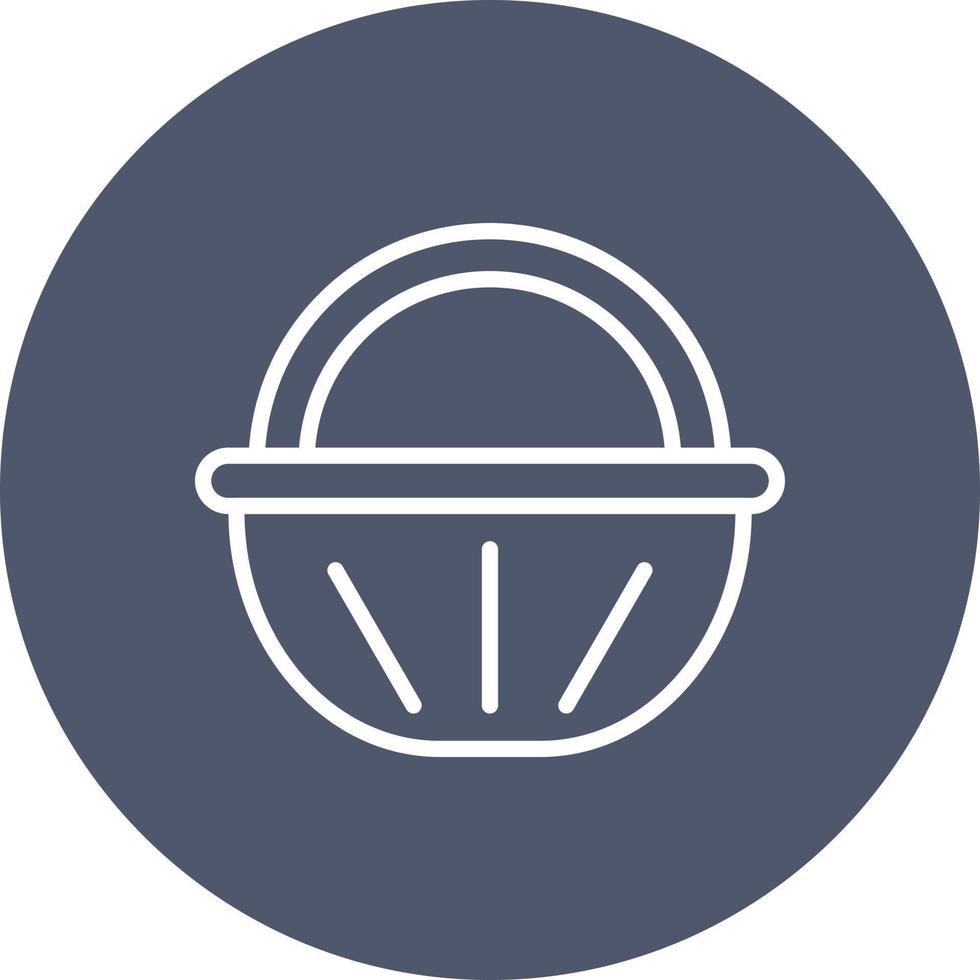 ícone de vetor de cesta de comida