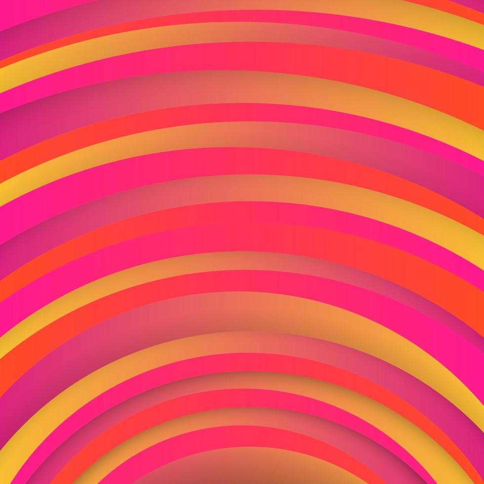 fundo vermelho geométrico na moda com formas abstratas de círculos. design de cartão. padrão dinâmico futurista. ilustração vetorial vetor