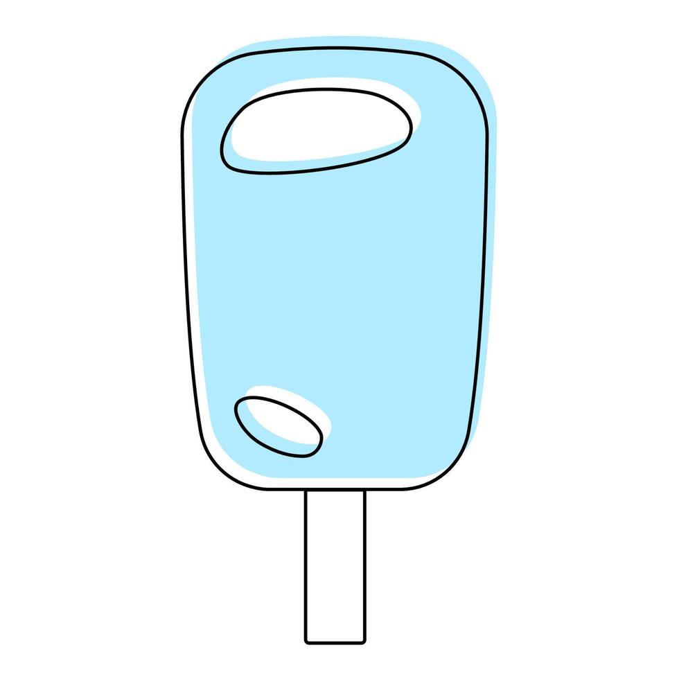 ilustração em vetor de sorvete isolado no fundo branco. ilustração vetorial