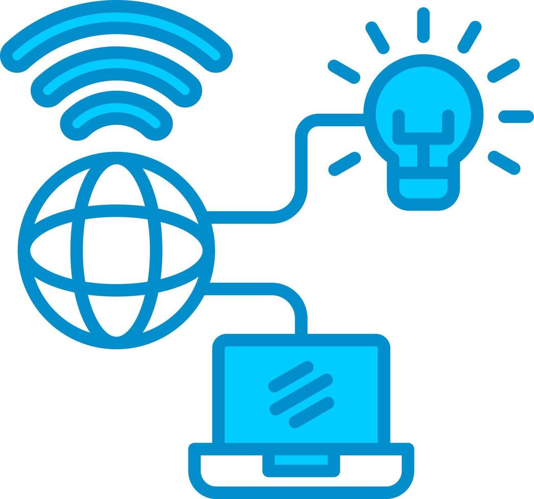 internet das coisas design de ícone criativo vetor