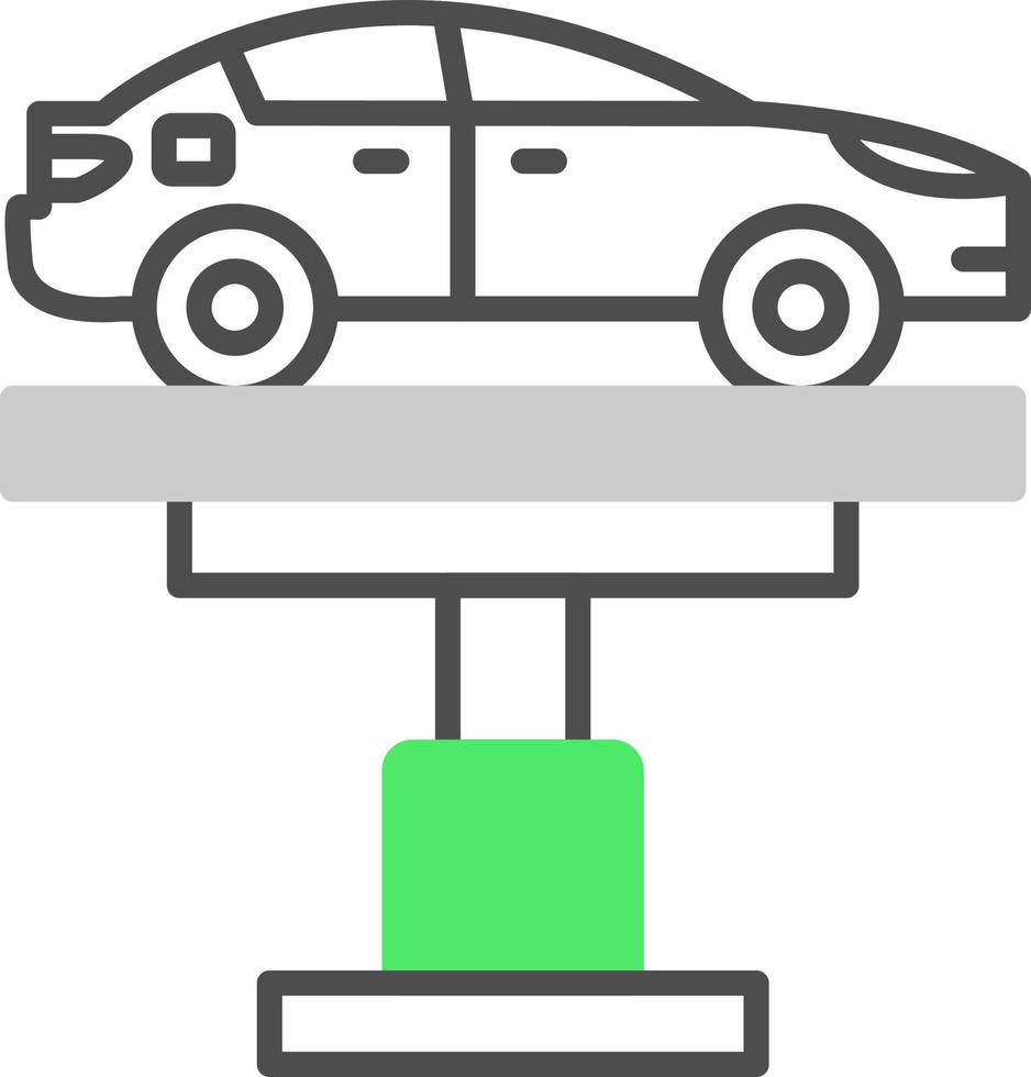 design de ícone criativo do elevador de carro vetor
