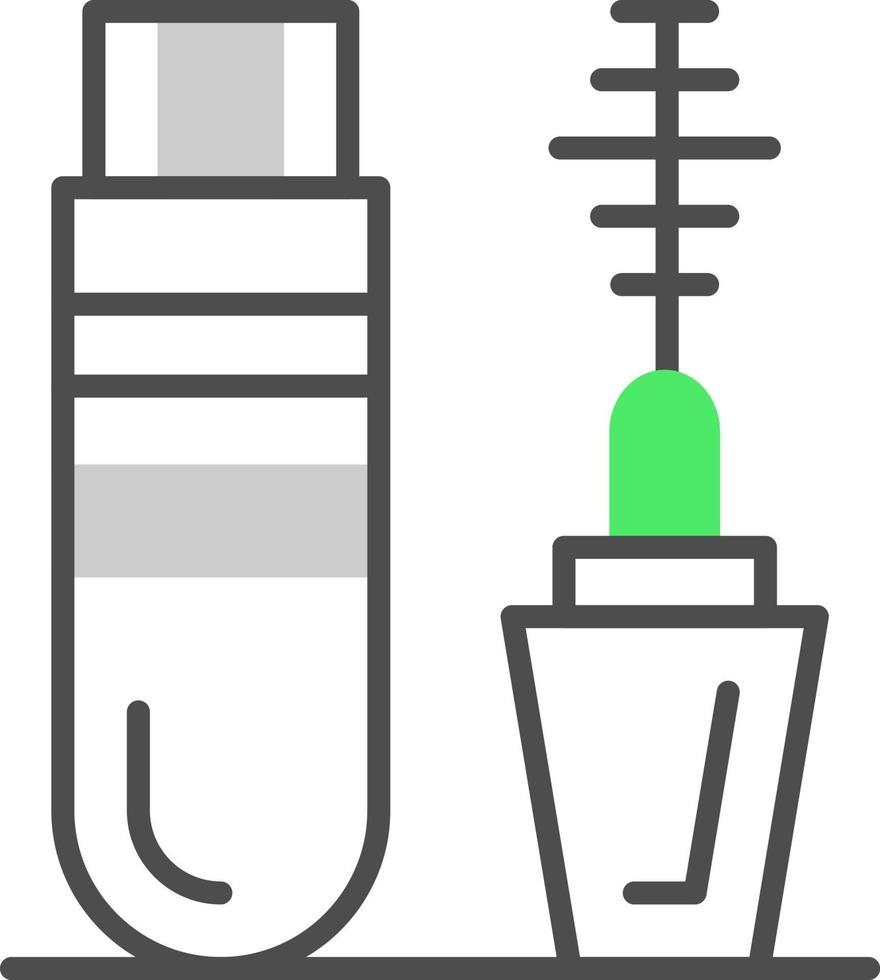 design de ícone criativo de rímel vetor