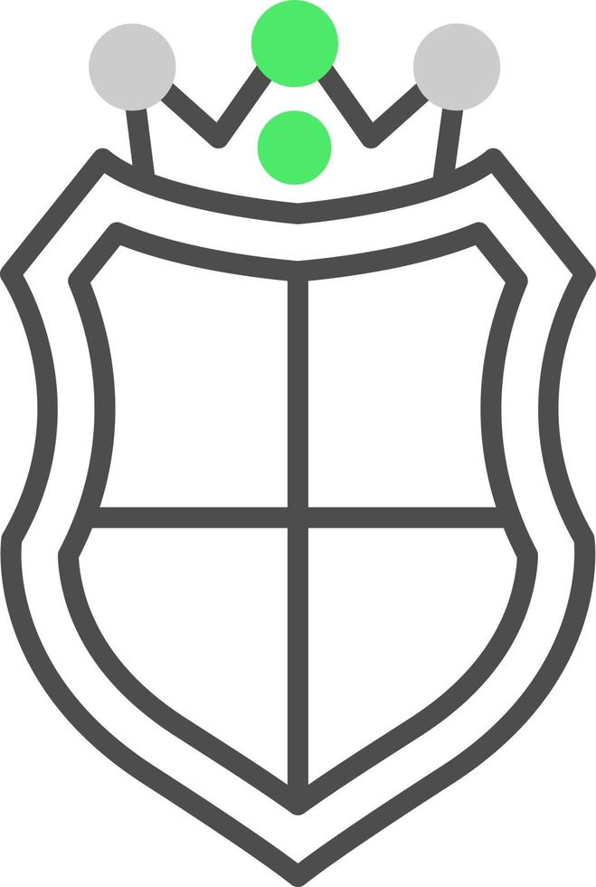 design de ícone criativo de escudo vetor