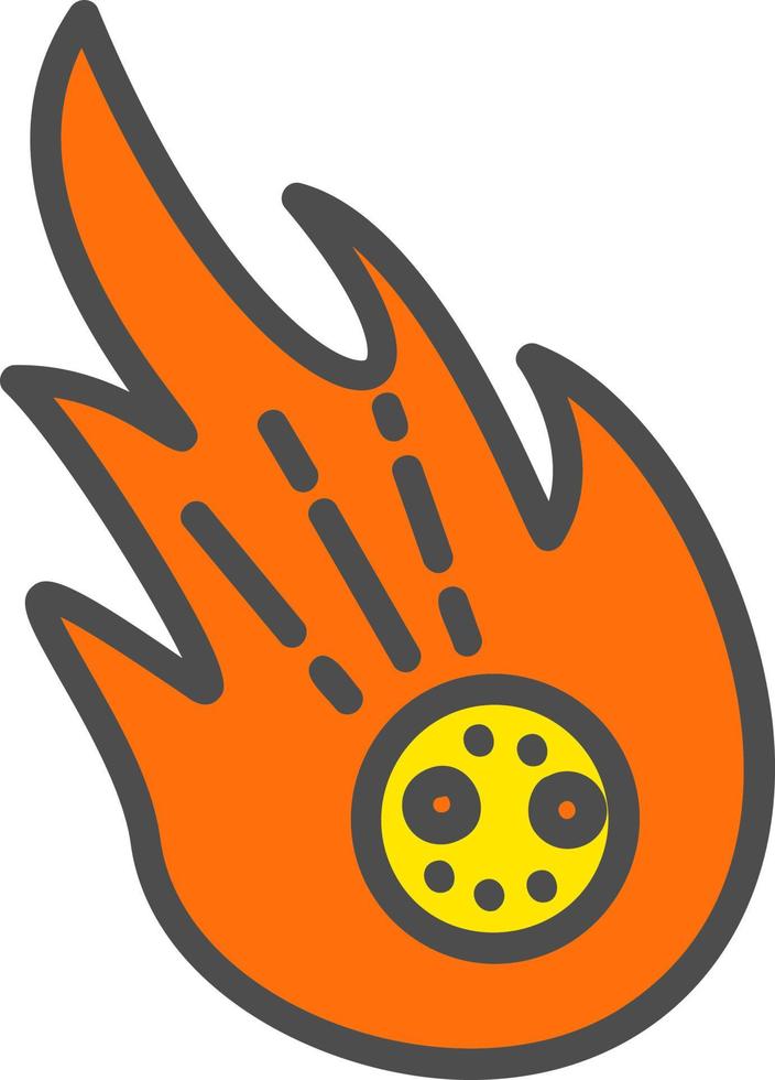 design de ícone de vetor de meteoro