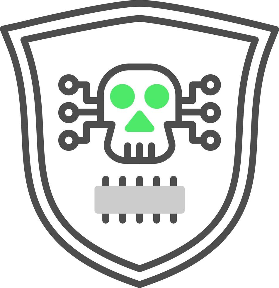 design de ícone criativo de malware vetor