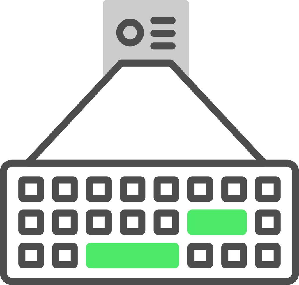 design de ícone criativo de teclado a laser vetor