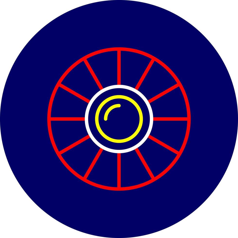 design de ícone criativo de círculo de cores vetor
