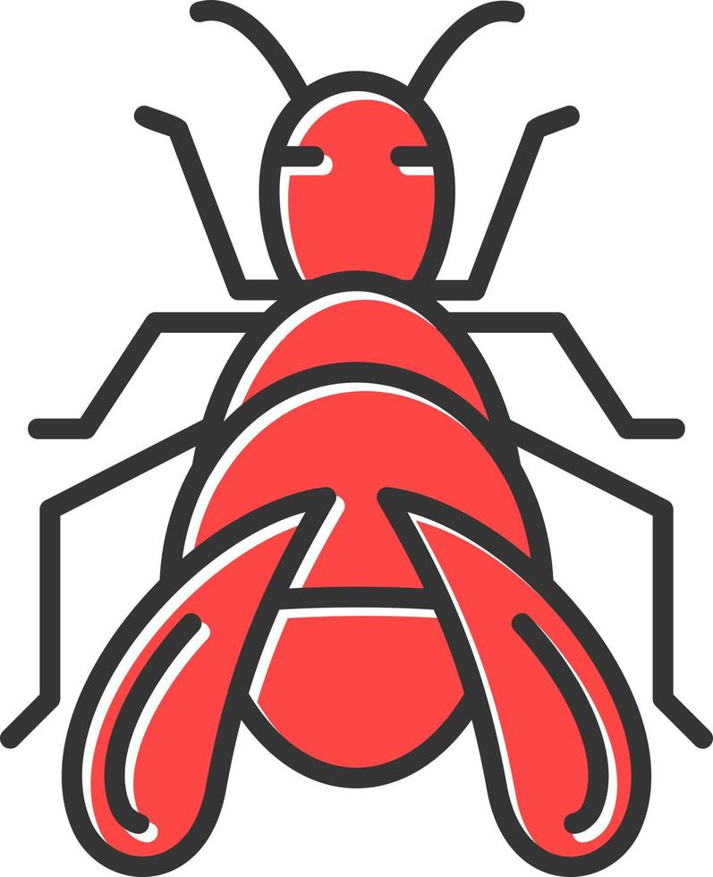 design de ícone criativo de bug vetor