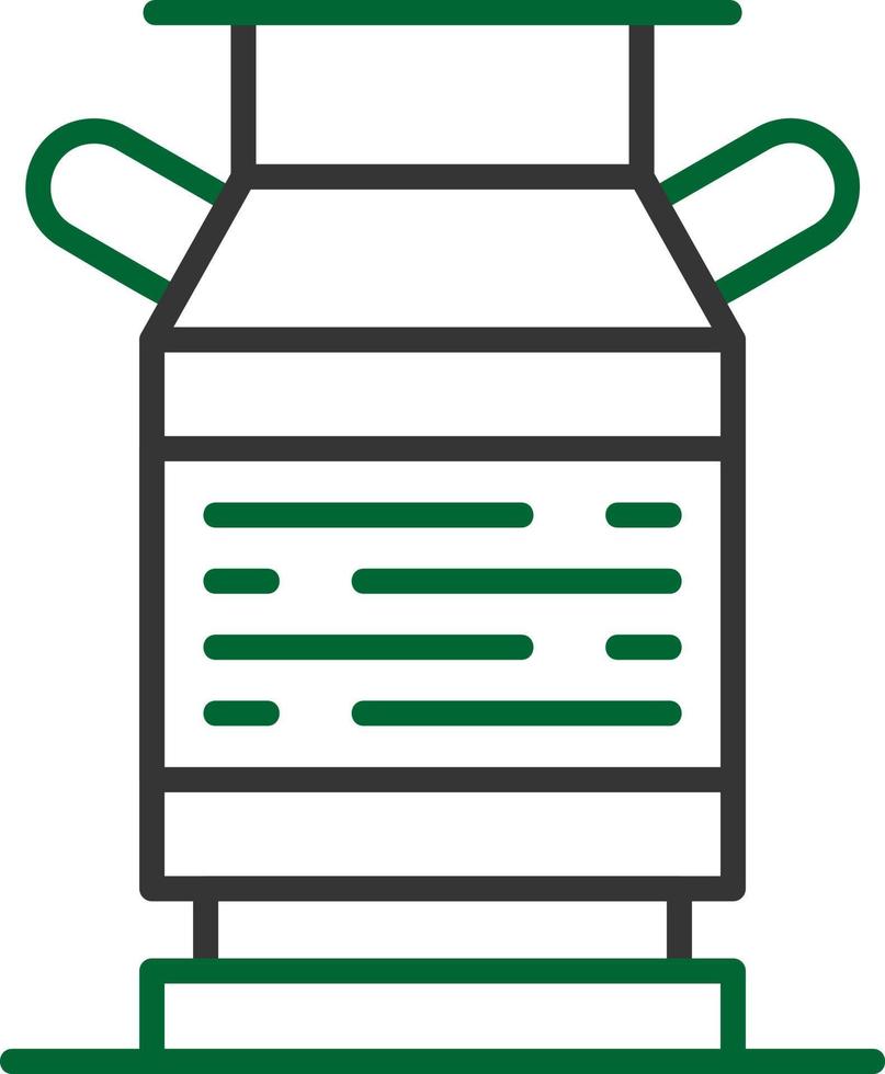 design de ícone criativo de tanque de leite vetor
