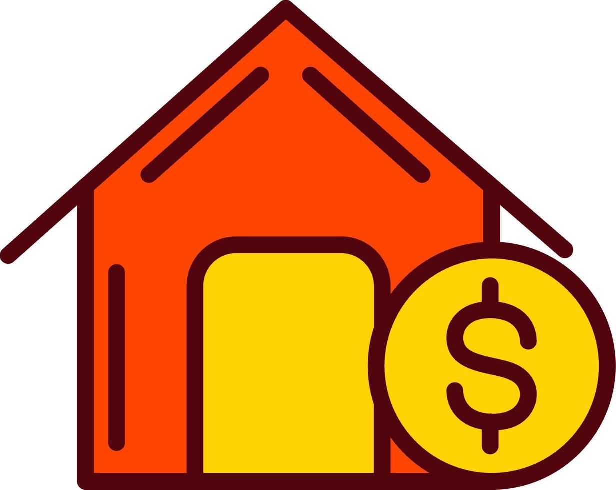 ícone de vetor de empréstimo à habitação