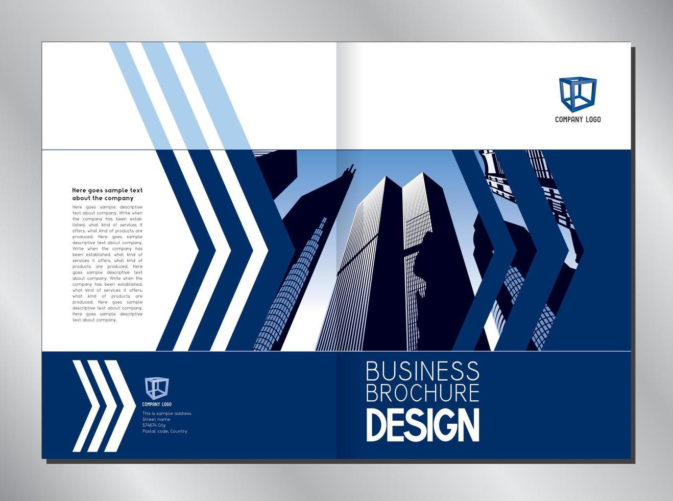modelo de capa de brochura de negócios - formato a4 vetor