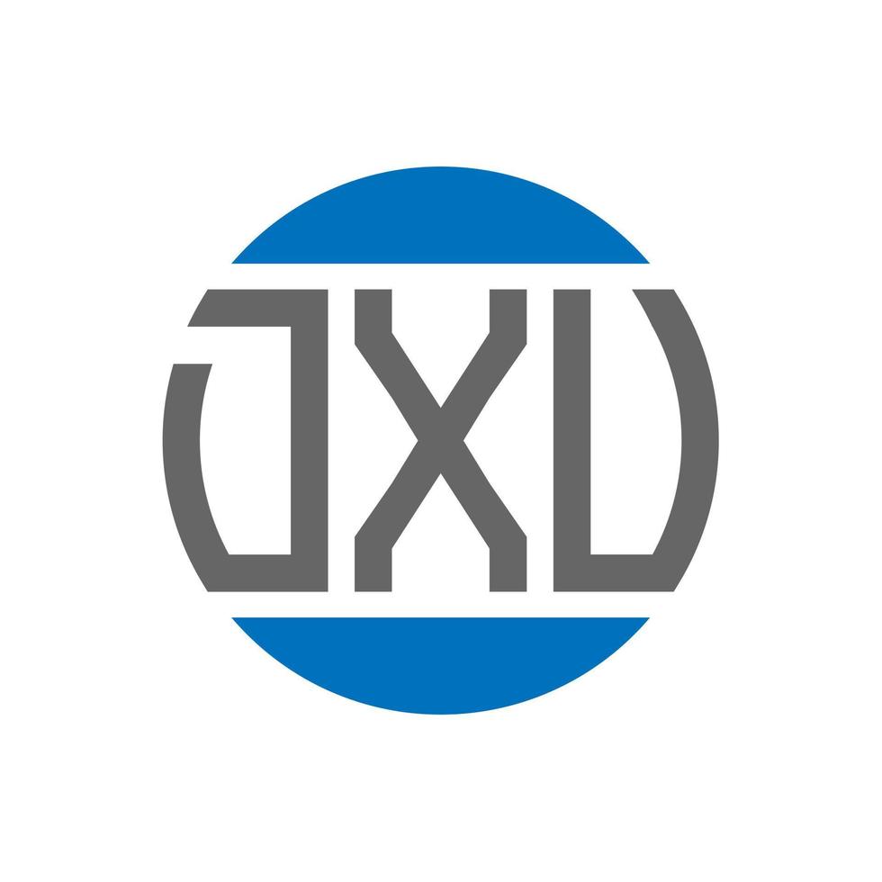 design do logotipo da letra dxv em fundo branco. dxv iniciais criativas círculo conceito de logotipo. design de letras dxv. vetor